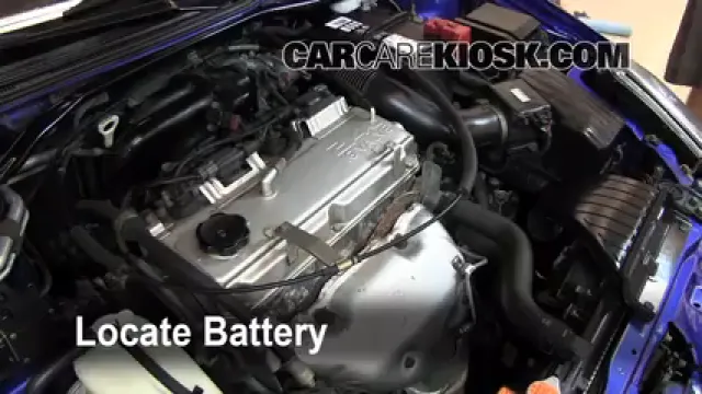2005 Mitsubishi Eclipse Spyder GS 2.4L 4 Cyl. Battery Replace